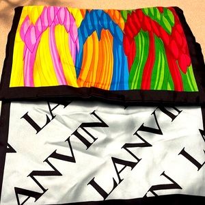 Lanvin Reversable Silk Scarf